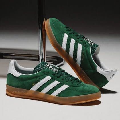 新品 adidas Originals アディダス Gazelle Indoor ガゼル インドア スニーカー 23㎝ レディース ガムソール グリーン 希少 送料無料_画像9