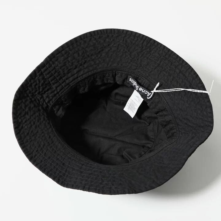  new goods 2023AW Acne Studios Acne s Today oz Face face Logo patch bucket hat L/XL men's black black FA-UX-HATS000178