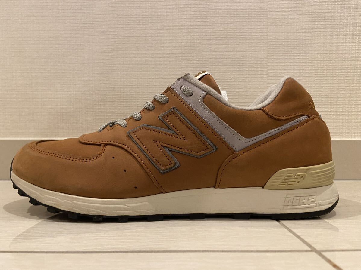 美品 UK製 NEW BALANCE ニューバランス M576NTO TOBACCO スニーカー US9.5/27.5cm ブラウン 茶 Made In England オールヌバックの画像4