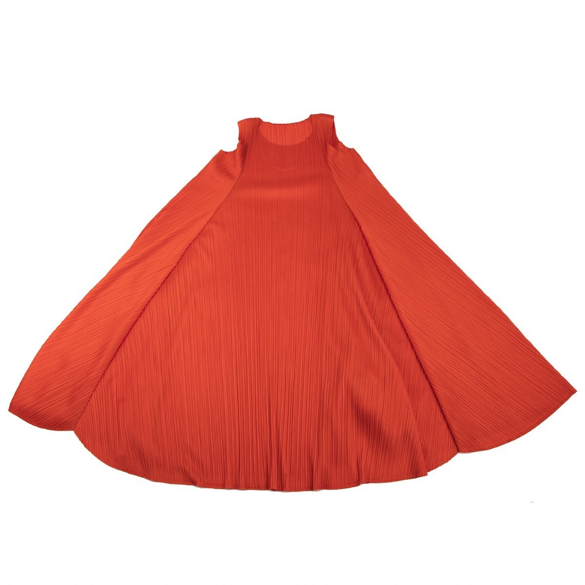  pleat pulley zPLEATS PLEASE pleat side do King no sleeve One-piece red 3