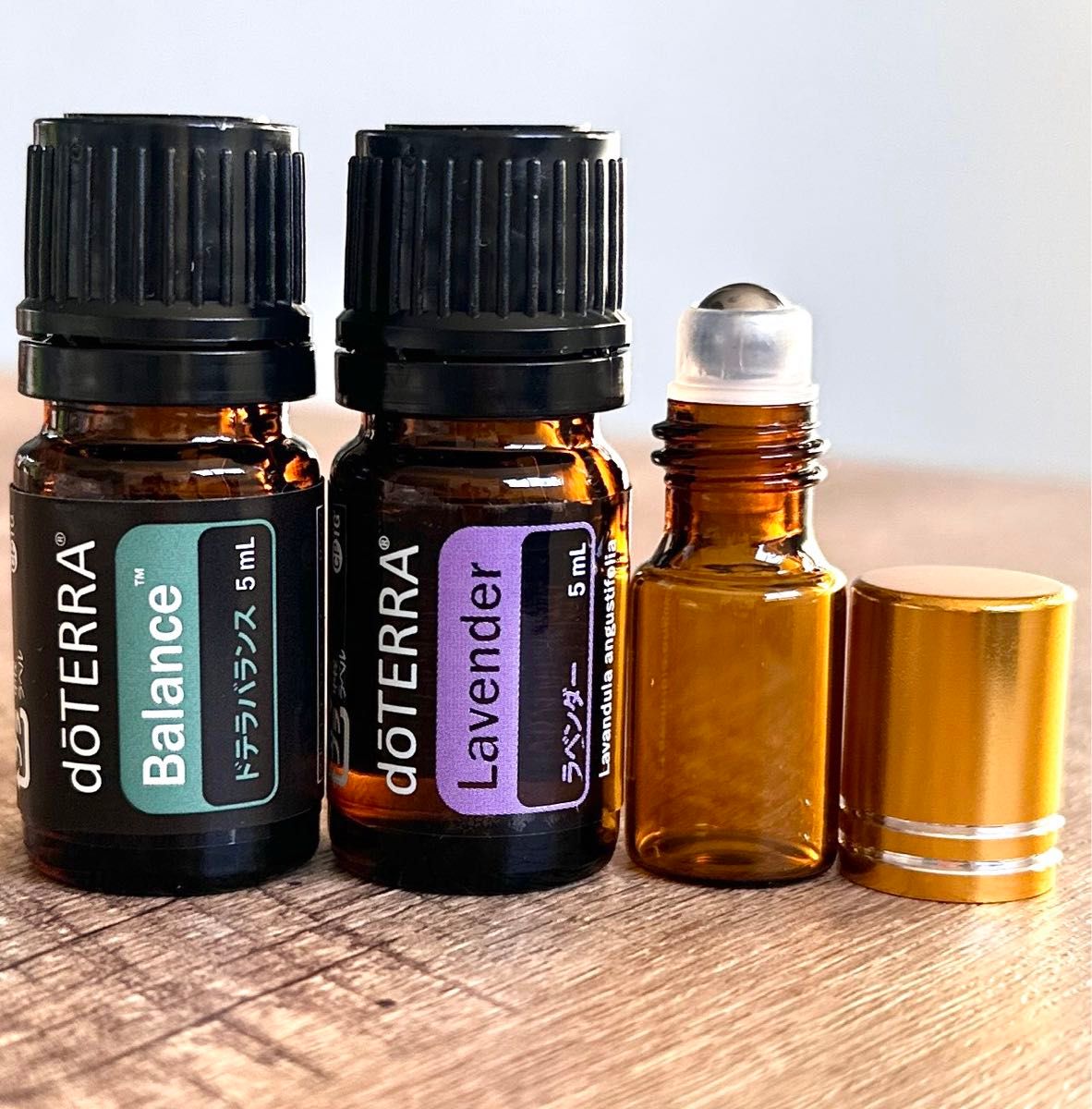 doTERRA ココナッツオイル　2本& ドロッパーキャップ　2個 &バランス/ラベンダー5ml