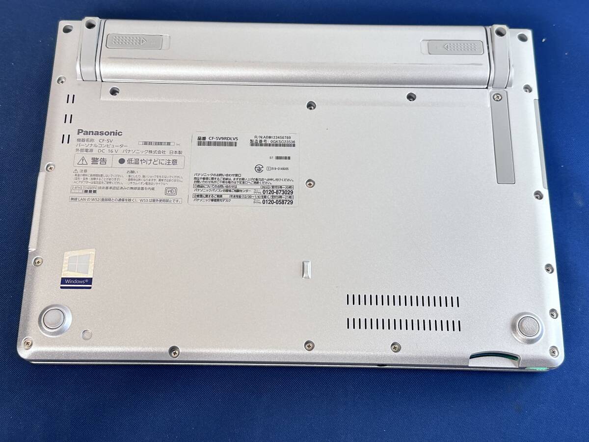 【★2020年大容量モデル 使用浅 超美品】 Panasonic Let's note CF-SV9RDLVS /Core i5 10310U/8GBメモリ＋NVME 512GB・SSD/FULL HDの画像6