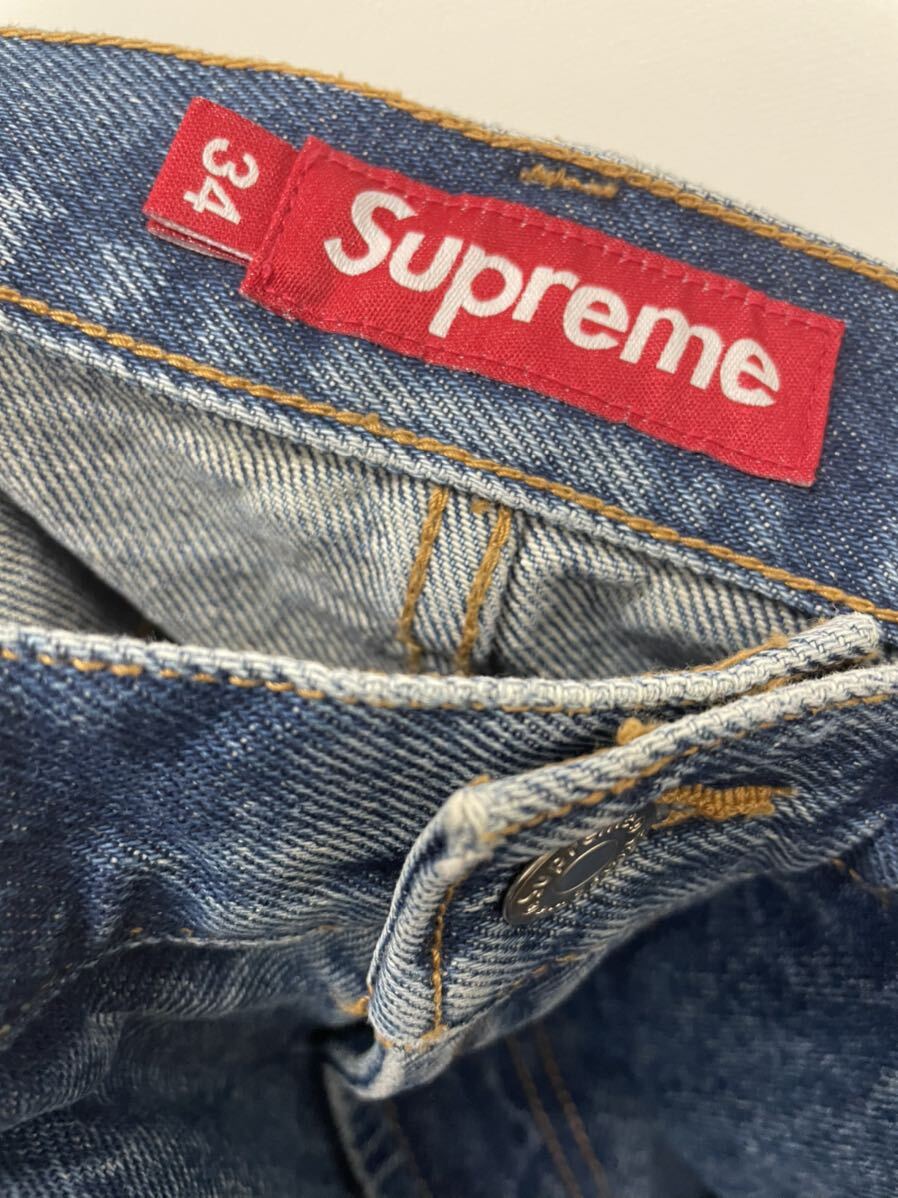 23SS★【supreme】シュプリーム★デニムバギーパンツ buggy jean ジーンズ サイズ34 04_画像6