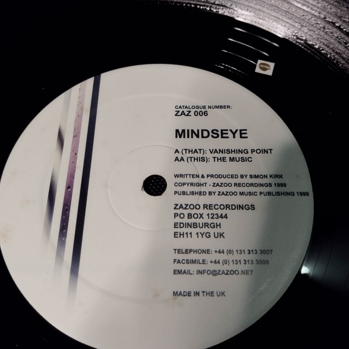 DJ用レコード【MINDSEYEA VANISHING POINT THE MUSIC】 LPレコード 12インチ 15枚まで同梱可能_画像6