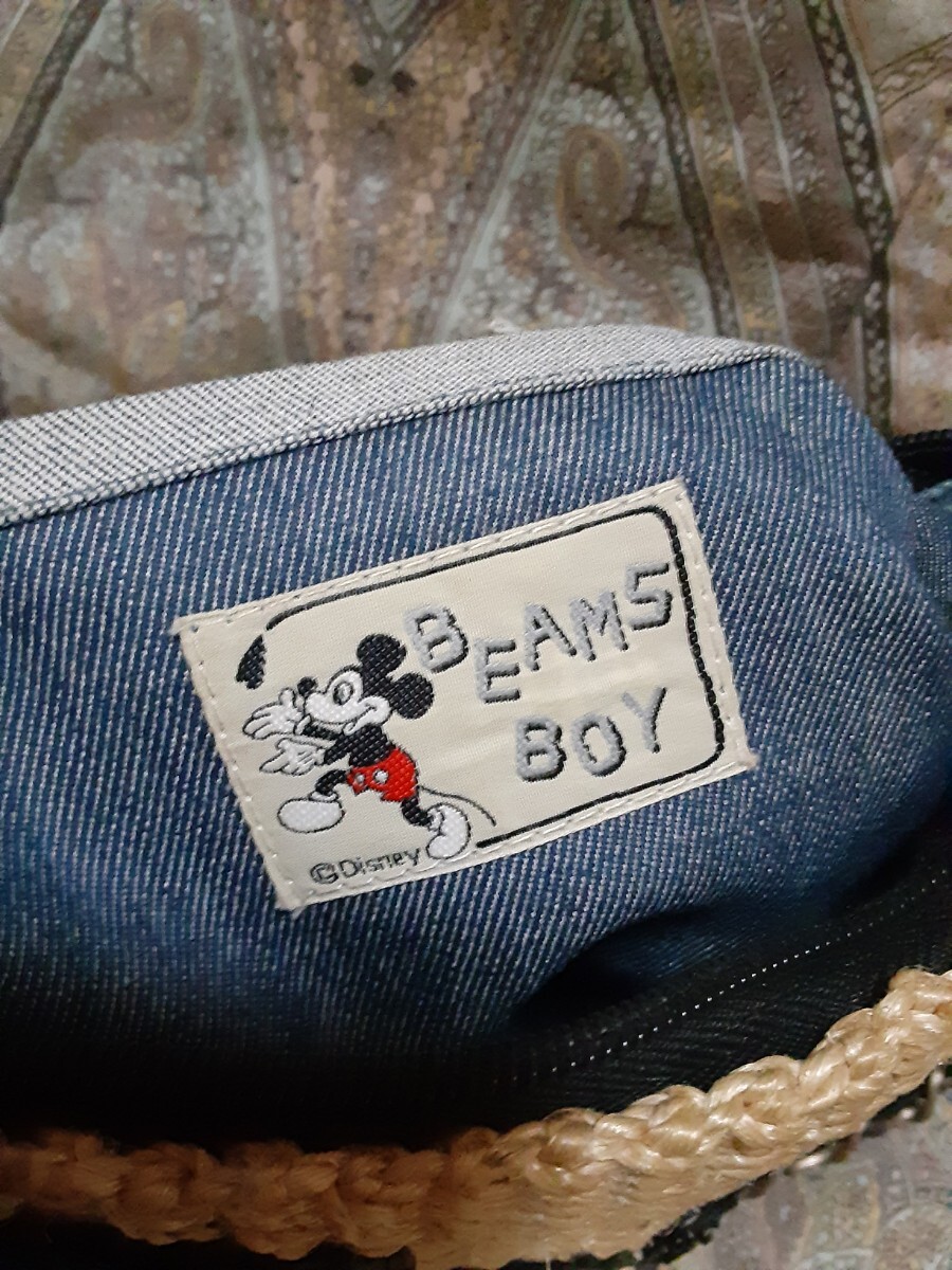 ビームスボーイ×ディズニーミッキーマウス BEAMS BOY×Disney Mickey Mouse 編み込み/ハンドバッグの画像8