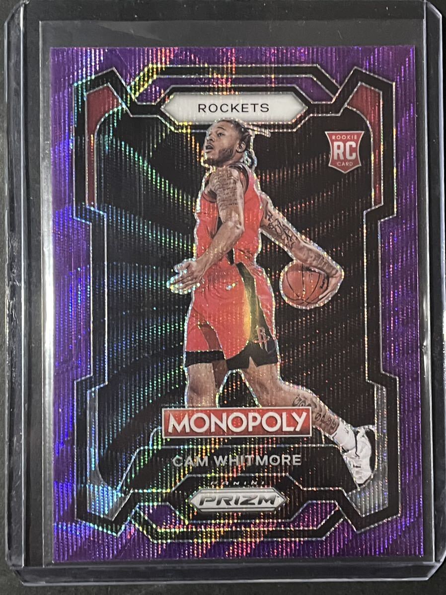 Cam Whitmore Panini Prizm Monopoly Purple Wave ルーキーカード NBA カード 2023/24の画像1