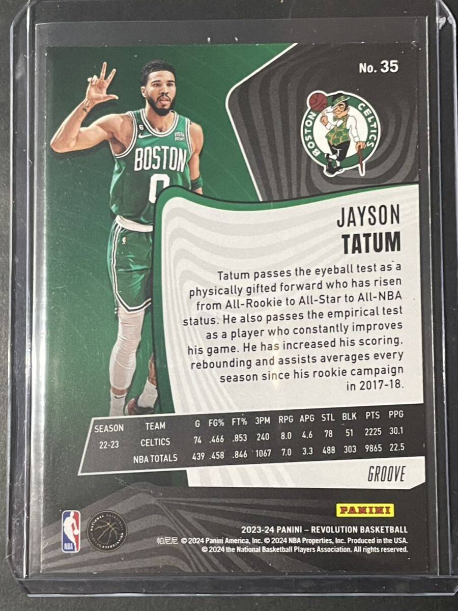 Jayson Tatum Panini Revolution Groove NBA カード 2023/24の画像2