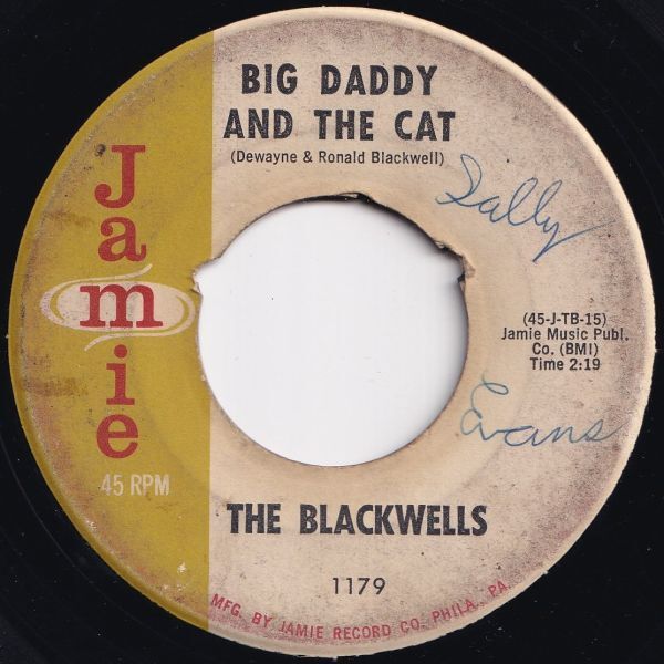 Blackwells Love Or Money / Big Daddy And The Cat Jamie US 1179 206432 R&B R&R レコード 7インチ 45_画像2