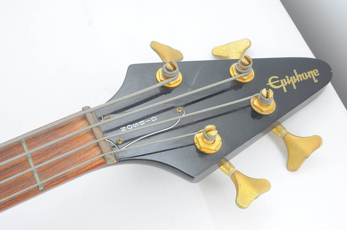 [MAA07]動作品 Epiphone by Gibson エピフォン FlyingV Bass エレキベース フライングVベース ソフトケース付き バイ ギブソンの画像4