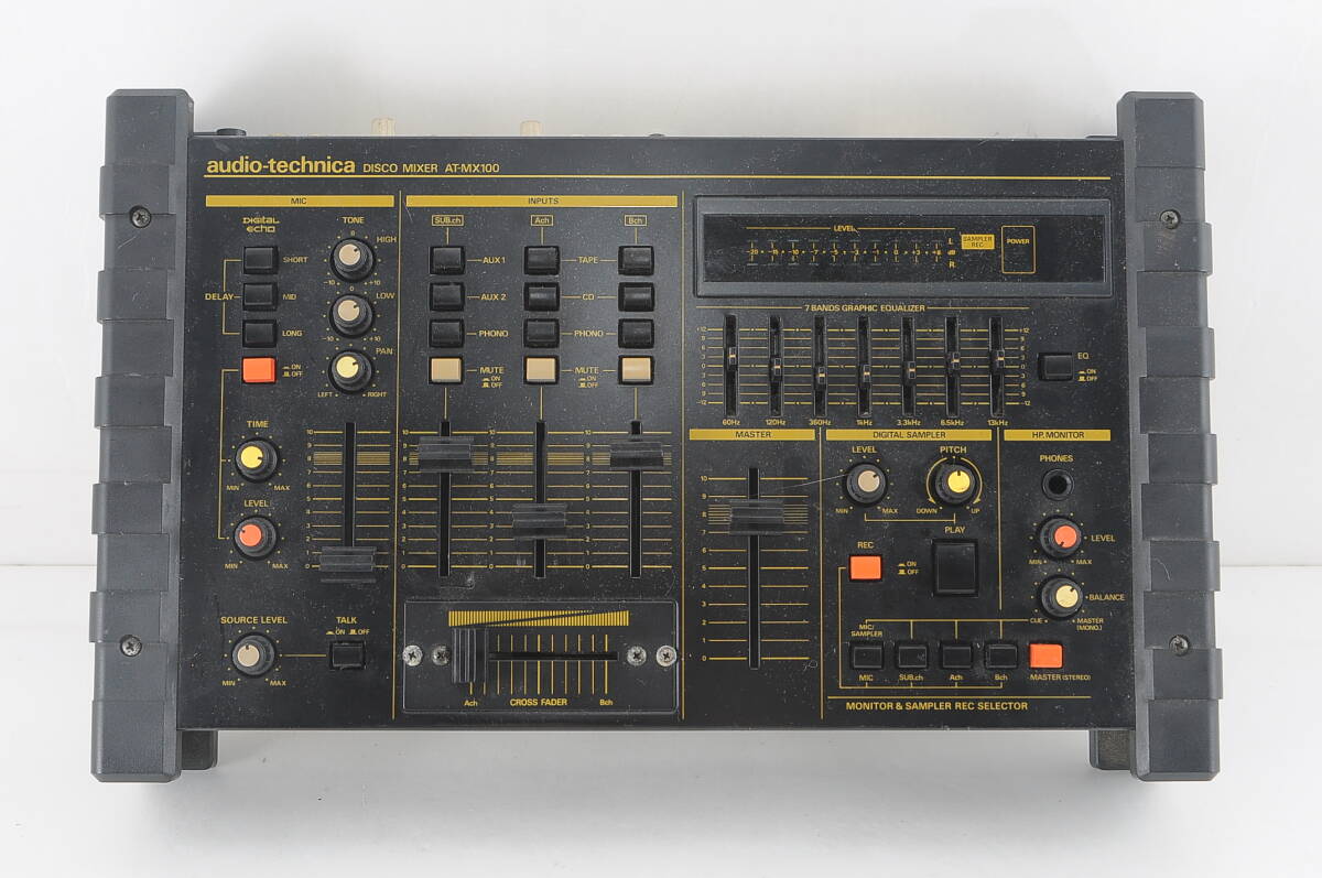 [MAA31]動作品 audio-technica オーディオテクニカ ディスコミキサー AT-MX100 DJミキサー DJ機器 サンプリング機能あり サンプラー