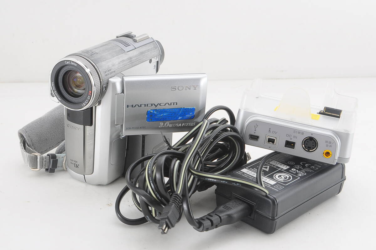 [MAA40]動作品 SONY ソニー DCR-PC350 デジタルビデオカメラ ミニDV miniDV Handycam ハンディカムの画像1