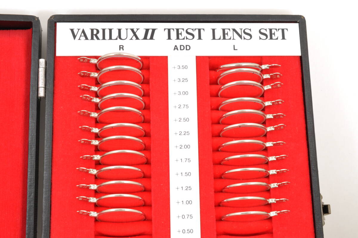 [MAA52]HOYA テストレンズセット VARILUXⅡ TEST LENS SET トライアルフレーム付き 検眼レンズ 眼鏡 メガネ 検眼 ハードケース付きの画像7