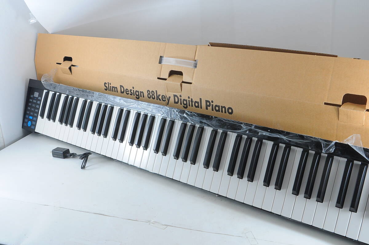 [MAB05]未使用品?動作品 Nikomaku PH88 充電式電子ピアノ 電子キーボード 88鍵盤 デジタルピアノ ニコマク SWAN Slim Design 88Key 箱付きの画像1