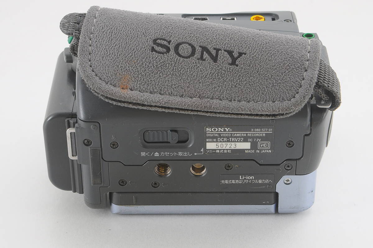 [キ MAB18]再生OK SONY DCR-TRV22 ライトブルー デジタルビデオカメラ ソニー ミニDV miniDV Handycam ハンディカム