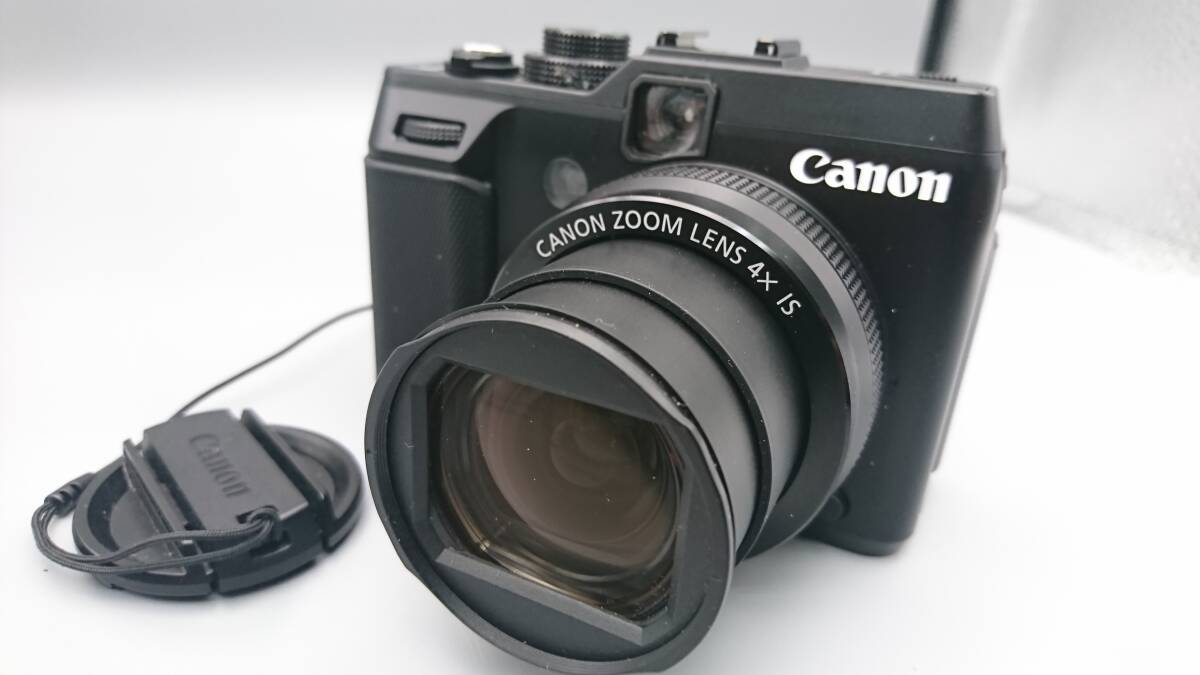 Canon キャノン Power Shot G1 X 15.1-60.4mm 1:2.8-5.8 デジタルカメラ レザー専用カバー付き 通電確認済_画像2