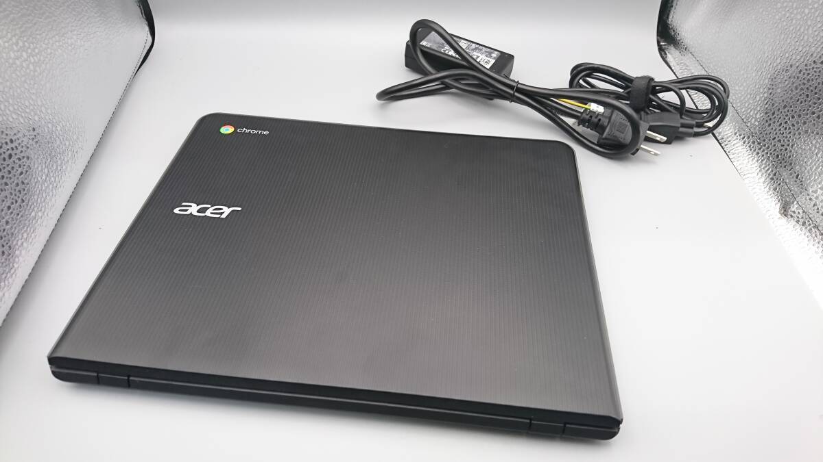 Chromebook クロームブック Acer 12.0型 C851-A14N グーグル Google 耐衝撃モデル ブラック ノートパソコン 中古品の画像1