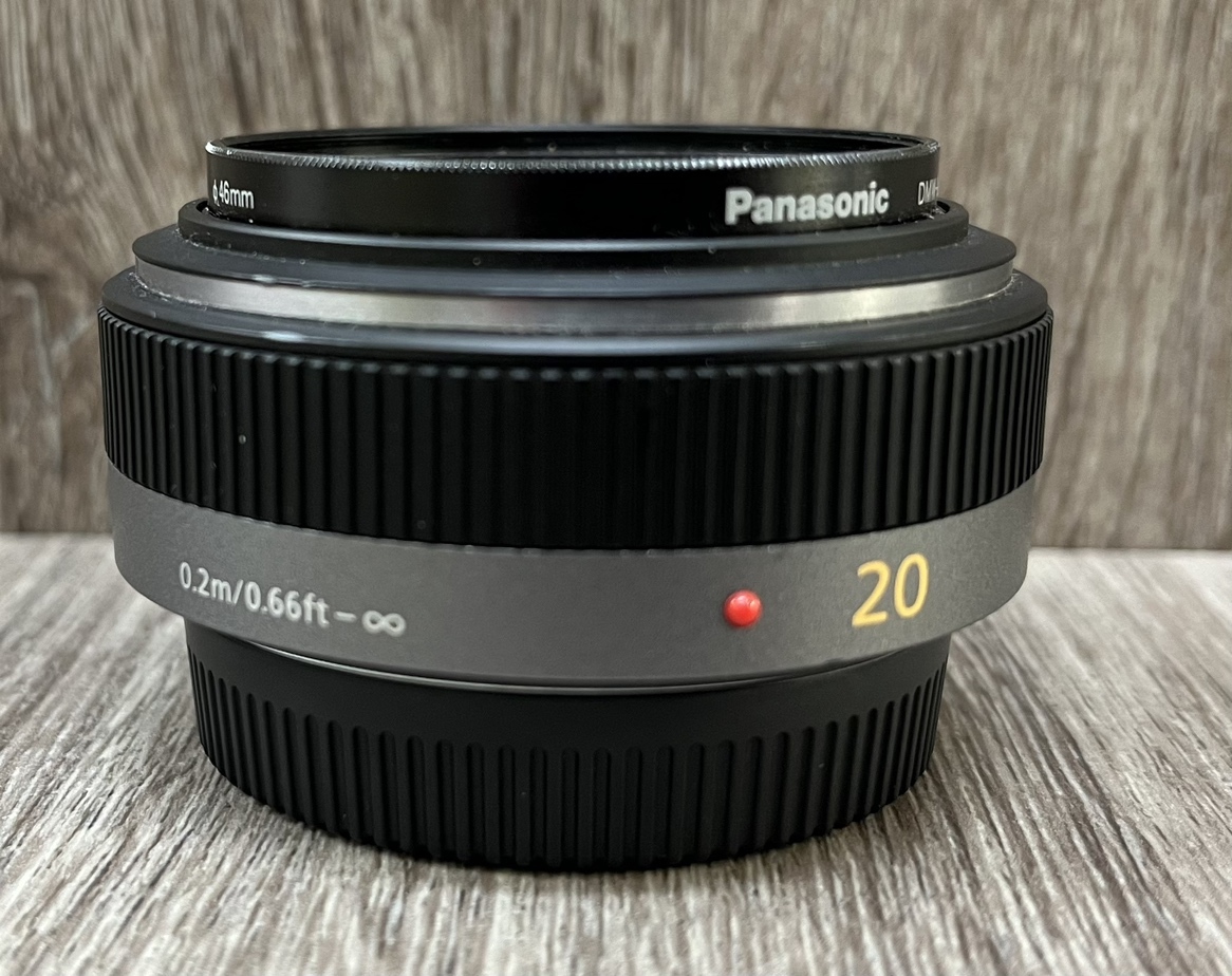 【DK 22682】1円～ Panasonic パナソニック LUMIX ルミックス G 1:1.7/20 ASPH. Φ46 0.2m/0.66ft-∞ カメラレンズ 動作未確認 現状品_画像7