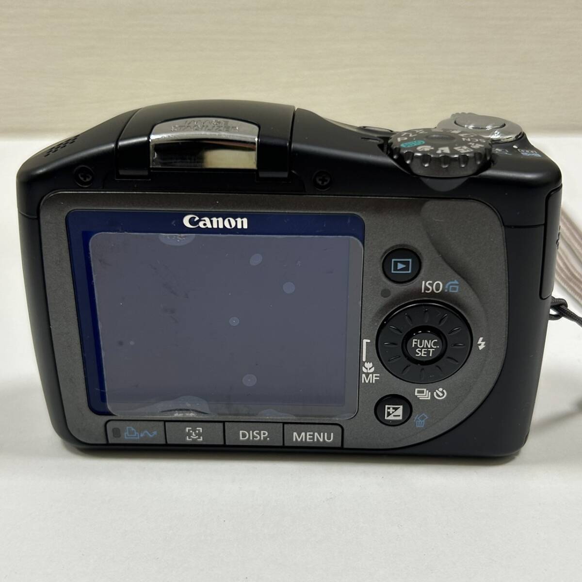 【ART-1360a】Canon キャノン デジタルカメラ PowerShot SX100 IS 10X OPTICAL ZOOM 6.0-60.0mm 1:2.8-4.3 ジャンク ブラック 黒 箱付き_画像3