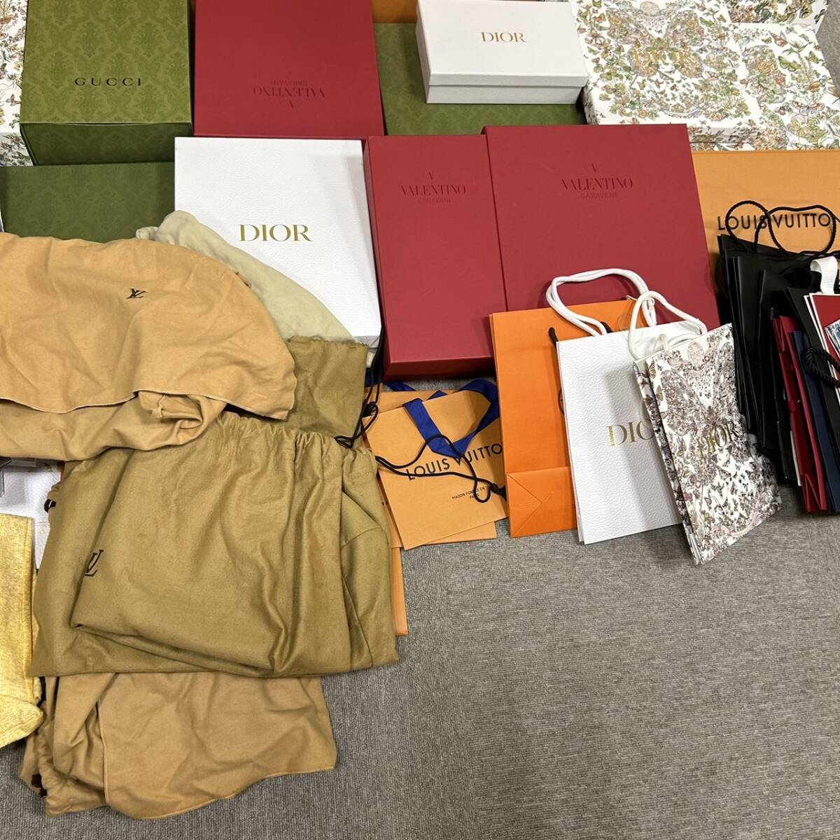 [ART-4878]1 иен старт Herms Vuitton GUCCI Dior и т.п. пустой коробка сумка для хранения бумажный пакет много . суммировать размер sama . коллекция товары долгосрочного хранения текущее состояние товар 