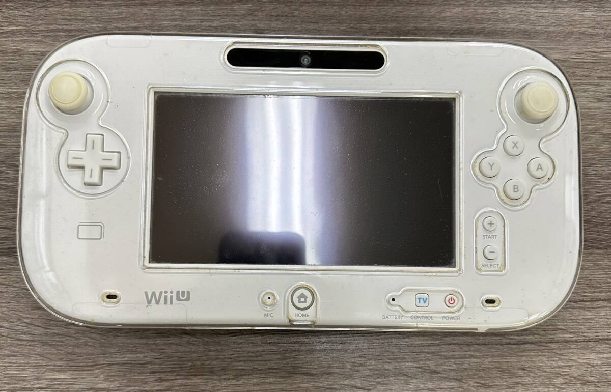 【DK 23438】1円～ 任天堂 ニンテンドー WiiU 本体 プレミアムセット 32GB ホワイト ゲームソフト付 マリオカート 通電確認済 中古 現状品 