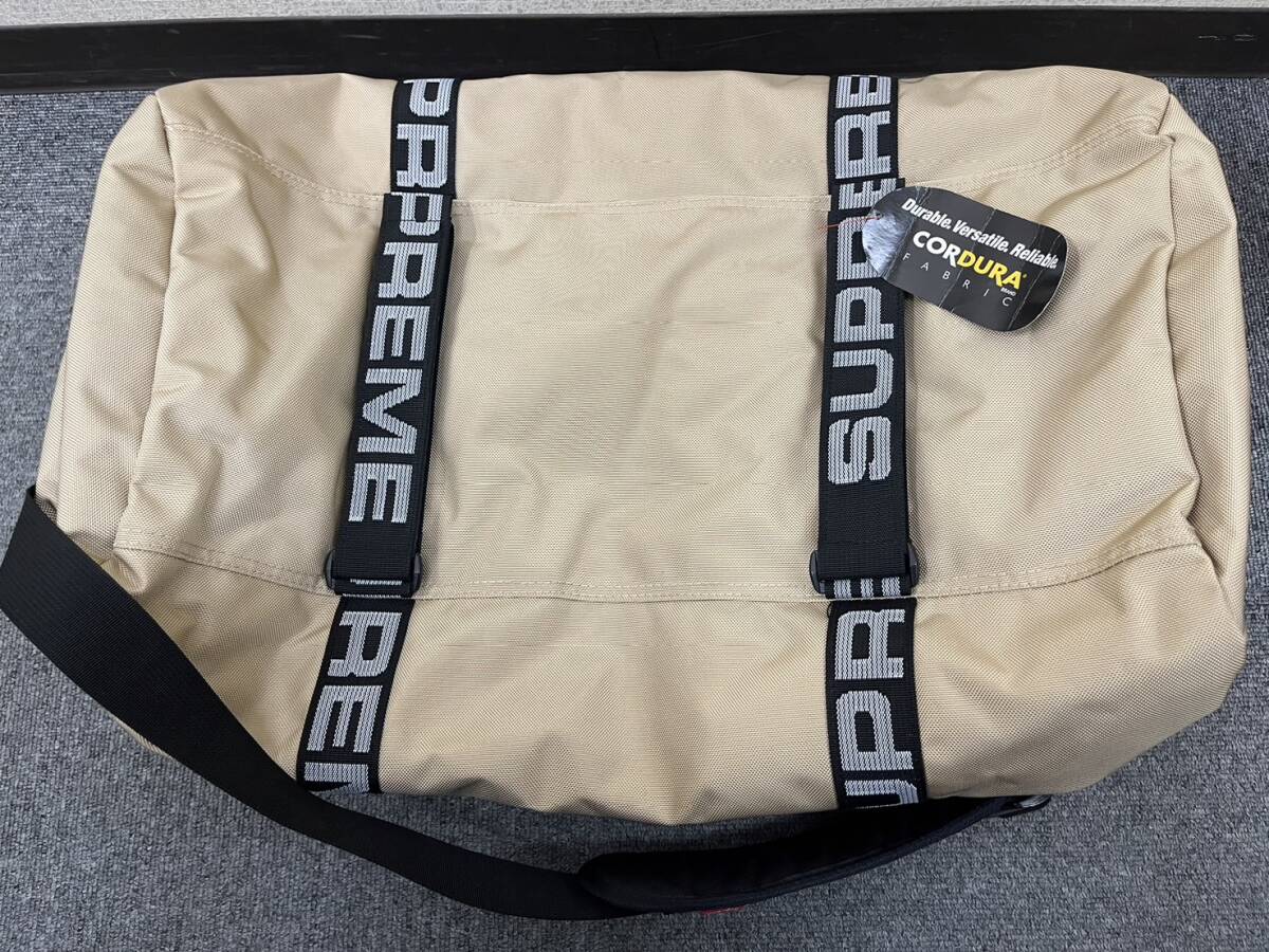 【DK 23176】1円～ Supreme シュプリーム ナイロン 2WAY ハンドバッグ ボストンバッグ Duffle Bag ダッフル ブラウン系 現状品の画像4