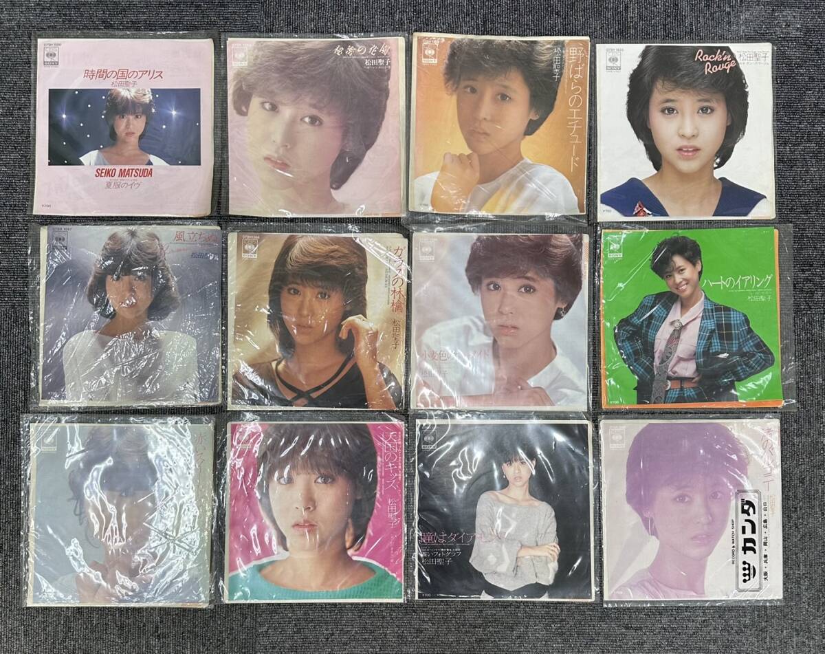 【DK 23643】1円～ レコード まとめ 松田聖子 中森明菜 ピンクレディー キャンディーズ 小泉今日子 チェッカーズ 動作未確認 現状品_画像8