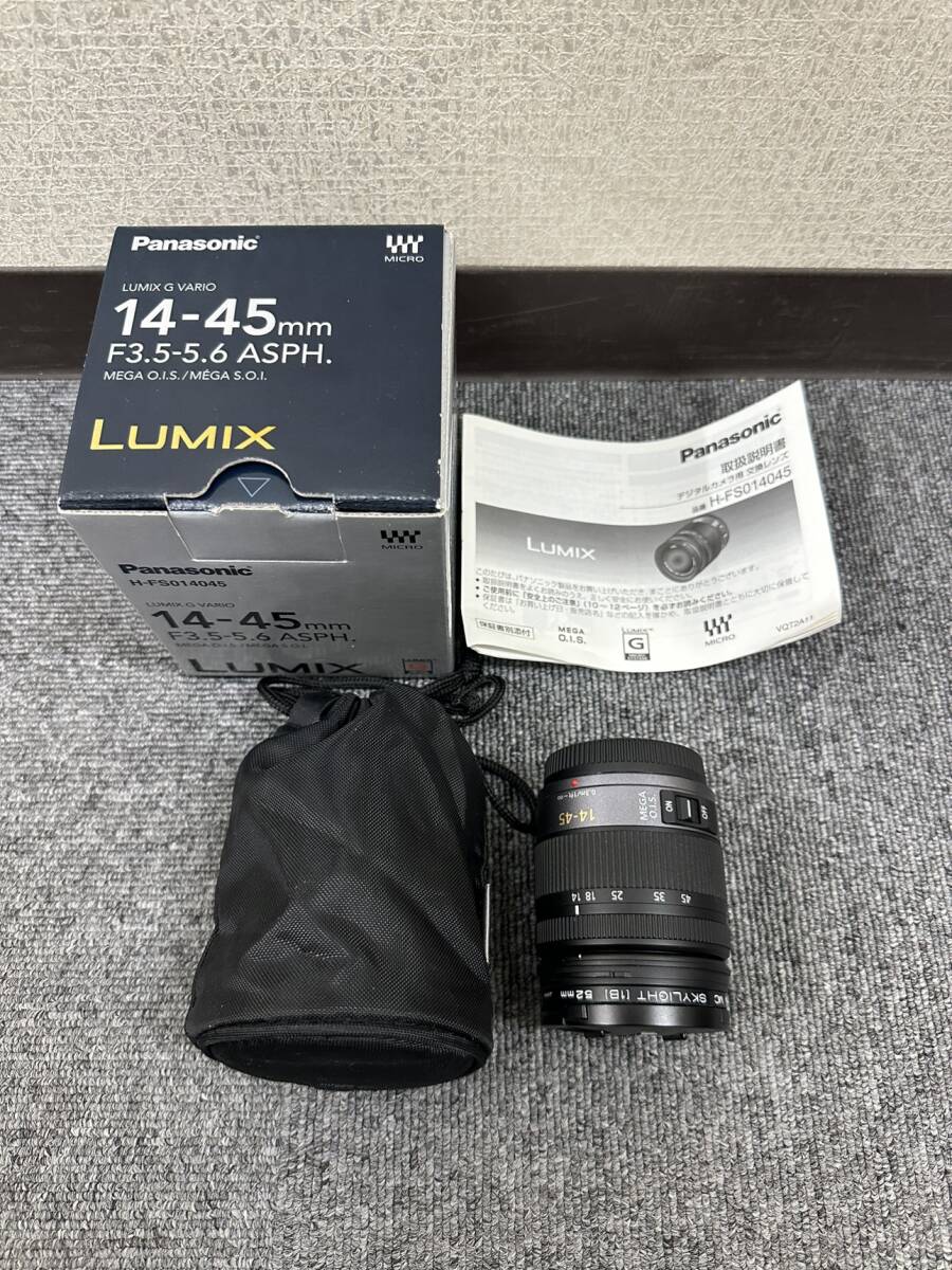 【DK 22683】1円～ パナソニック Panasonic LUMIX G VARIO 14-45mm F3.5-F5.6 ASPH MEGA O.I.S/S.O.I デジタルカメラ専用レンズ 現状品の画像1