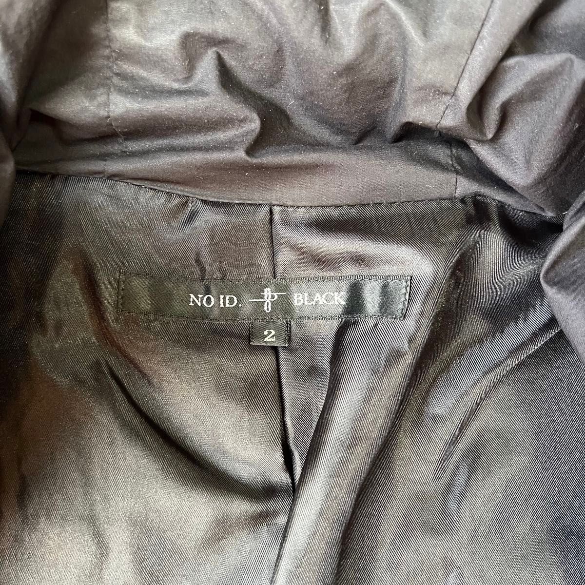 美品 NO ID ラムレザージャケット ブルゾン ネイビー Mサイズ 自身未使用 羊革 アウター キルティングジャケット 