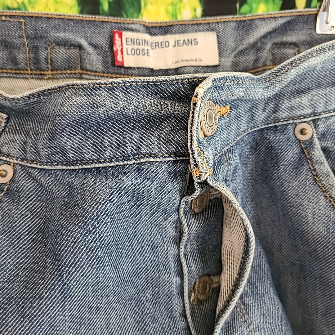 リーバイス Engineered Jeans エンジニアドジーンズ 立体裁断 ルーズフィットLoose Fit ワーク デニム ワークパンツ デニムパンツ 腰パン_画像6