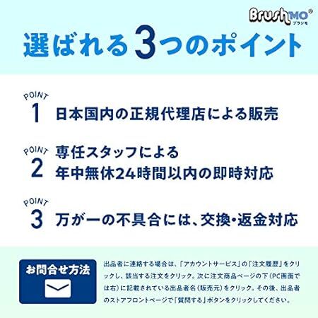 ブラシモ 互換ブラシ ブラウン オーラルB 電動歯ブラシ 替えブラシ 対応 歯間ワイパー付ブラシ 16本入 EB2_画像6