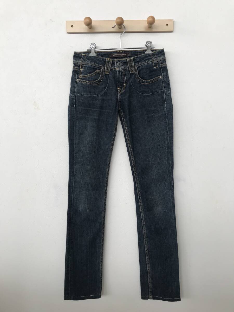 YANUK 120046-OPI Yanuk lady's tight strut Denim pants jeans superior article size 27