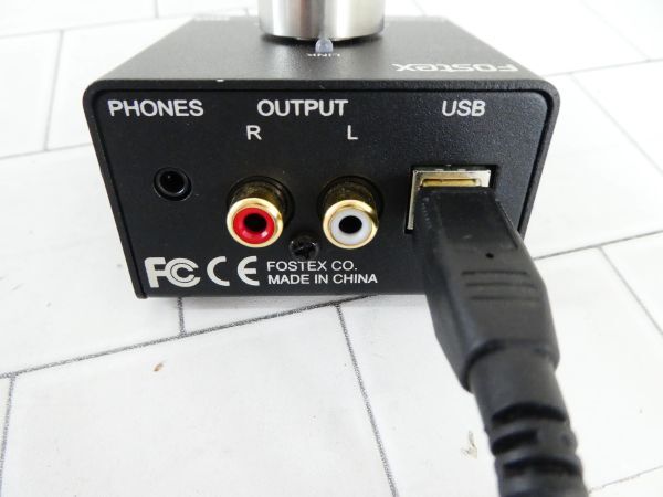 FOSTEX ボリュームコントローラー ハイレゾ対応 PC100USB-HR2 本体 USB付　m_画像4
