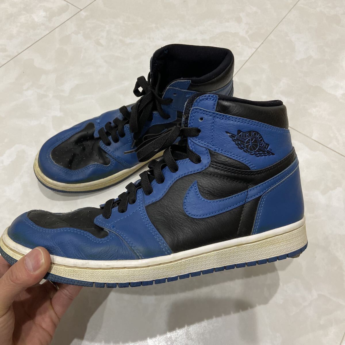 ■本日4/14 20時終了■Nike Air Jordan 1 High OG ナイキ エアジョーダン 1 ハイ OG ダークマリーナブルー26.5 us8.5の画像1