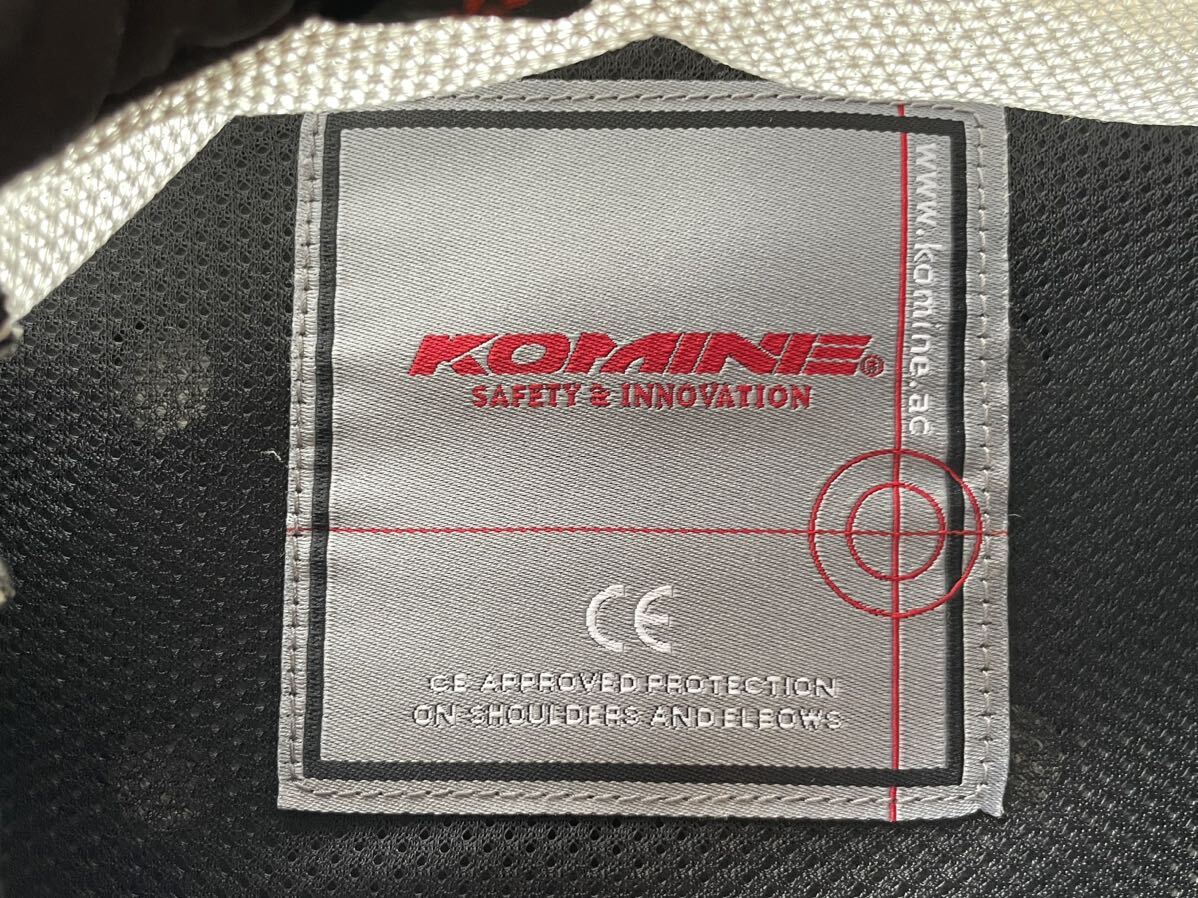 コミネ メッシュジャケットKOMINE バイクウェア ライダースジャケット 中古品 サイズはM ライディングジャケット パッドありの画像3