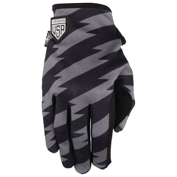 T/C Thrashin Supply スラッシンサプライ Stealth Glove ステルスグローブ Stars & Bolts スターズアンドボルト Black and Gray Sサイズの画像2