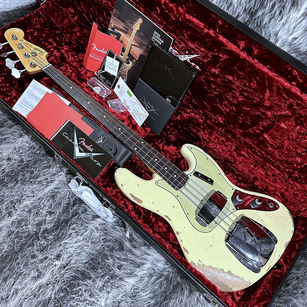 1960 Jazz Bass Relic Vintage White 2023