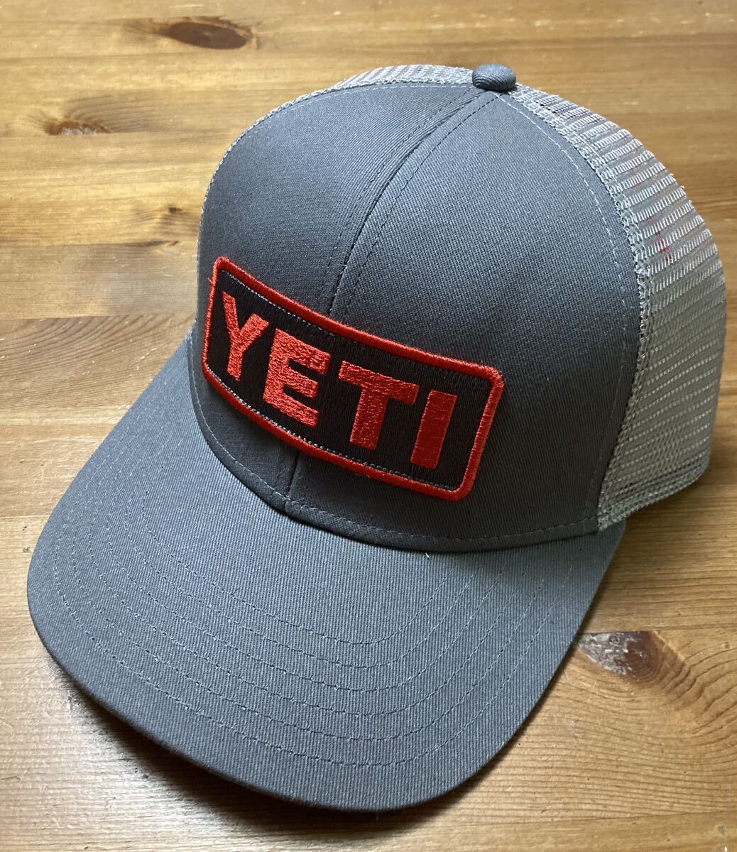 Yeti イエティ キャップ 帽子 日本未発売 新品 メッシュキャップ cap hat アウトドアキャップ イエティー イェッティ スナップバック gray_画像3