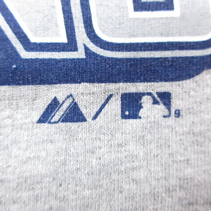 XL/古着 半袖 ビンテージ Tシャツ メンズ 00s MLB ニューヨークヤンキース ワールドシリーズ クルーネック グレー 霜降り メジャーリーグ_画像3