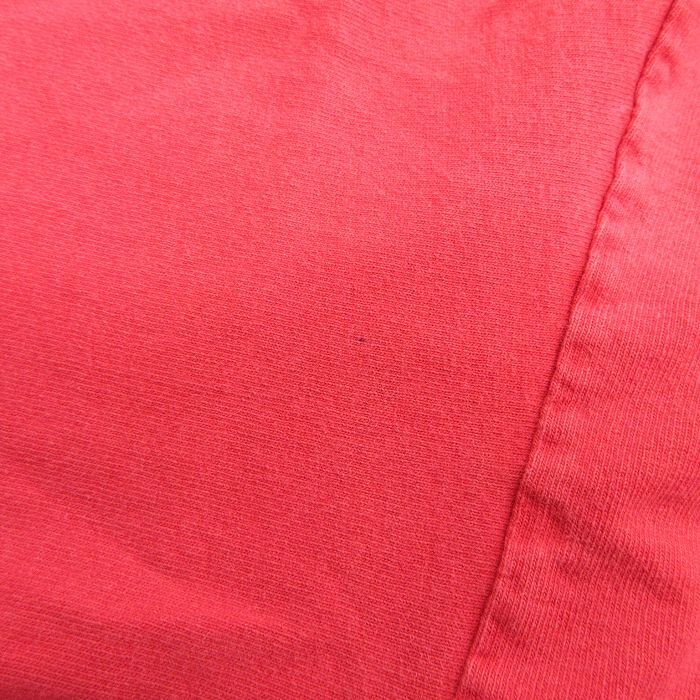 L/古着 プラネットハリウッド 半袖 ビンテージ Tシャツ メンズ 90s ビッグロゴ コットン クルーネック 赤 レッド 24apr03 中古_画像6