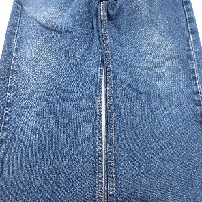 W34/古着 ジーンズ Levis リーバイス 505 メンズ ヒゲ コットン 紺 ネイビー デニム 24feb08 中古 ボトムス ジーパン Gパン ロング パンツ_画像8