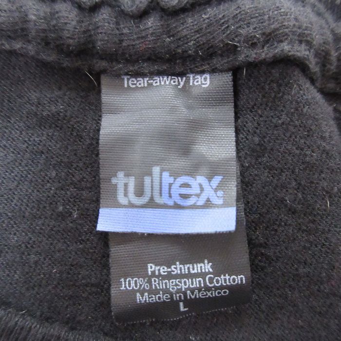 XL/古着 TULTEX 半袖 Tシャツ メンズ 映画 ジョーズ コットン クルーネック 黒 ブラック 24apr08 中古_画像3
