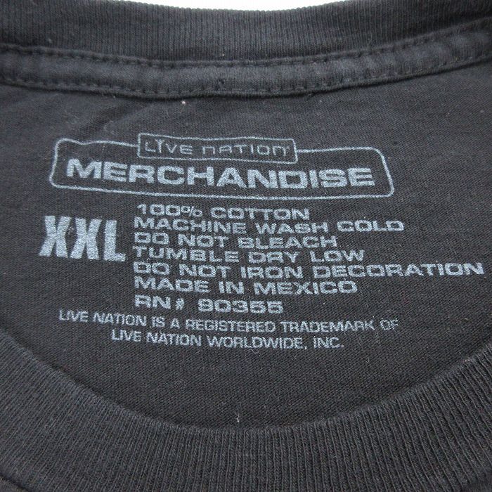 XL/古着 半袖 ロック バンド Tシャツ メンズ AC/DC 大きいサイズ コットン クルーネック 黒 ブラック 24apr08 中古_画像5