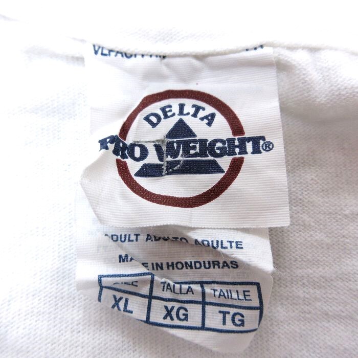 XL/古着 半袖 Tシャツ メンズ DAM SHIRT コットン クルーネック 白 ホワイト 24apr09 中古_画像3