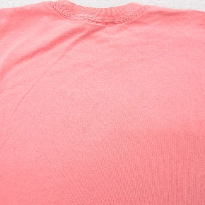XL/古着 半袖 ビンテージ Tシャツ メンズ 90s 鳥 刺繍 コットン クルーネック ピンク系 24apr13 中古_画像7