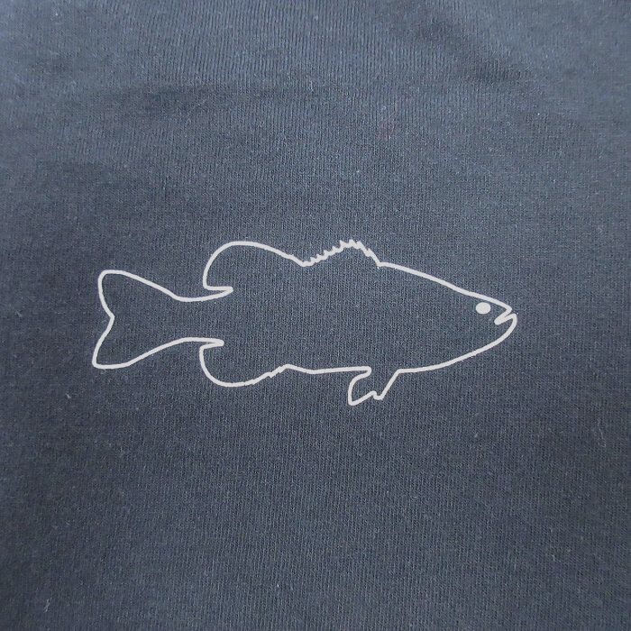 XL/古着 半袖 Tシャツ メンズ TACKLE WAREHOUSE 魚 クルーネック 黒 ブラック 24apr15 中古_画像4