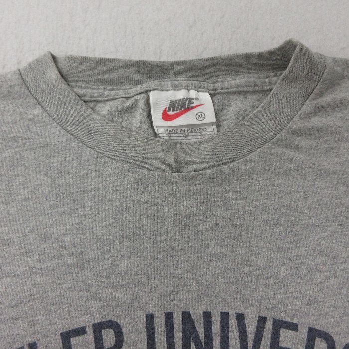 XL/古着 ナイキ NIKE 半袖 ビンテージ Tシャツ メンズ 00s バトラー 大学 サッカー 大きいサイズ クルーネック グレー 霜降り 24apr19 中古_画像6