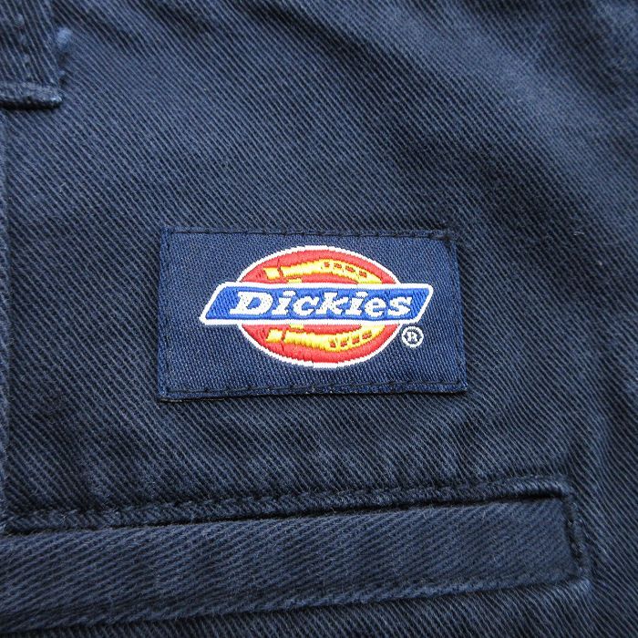 W37/古着 ディッキーズ Dickies ショート カーゴ パンツ ショーツ メンズ コットン 濃紺 ネイビー 24apr19 中古 ボトムス 短パン ショーパ_画像3