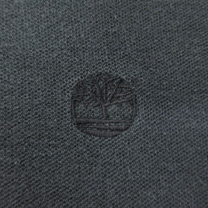 XL/古着 ティンバーランド 半袖 ブランド ポロ シャツ メンズ 00s ワンポイントロゴ 大きいサイズ コットン 黒 ブラック 24apr20 中古 トッ_画像2