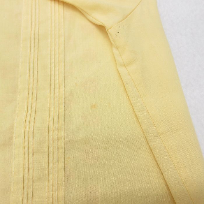 M/古着 半袖 キューバ シャツ メンズ 70s 刺繍 黄 イエロー 24apr23 中古 トップス_画像8