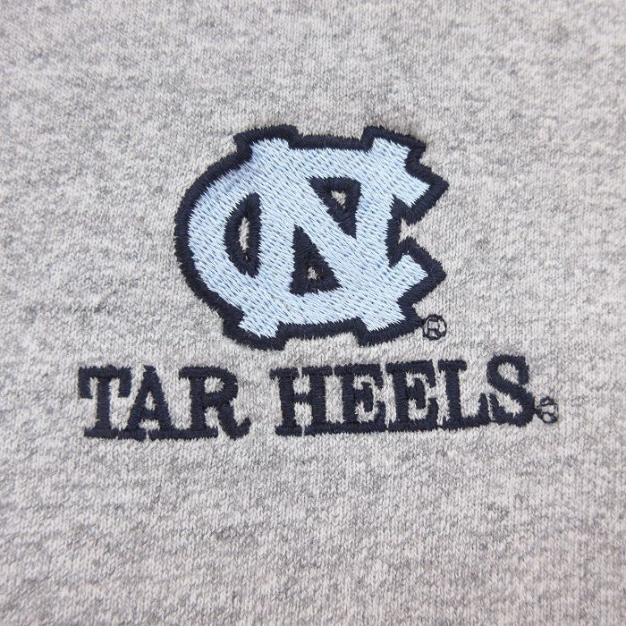 XL/古着 長袖 スウェット メンズ 90s TAR HEELS 大きいサイズ クルーネック グレー 霜降り 24apr24 中古 スエット トレーナー トップス_画像2